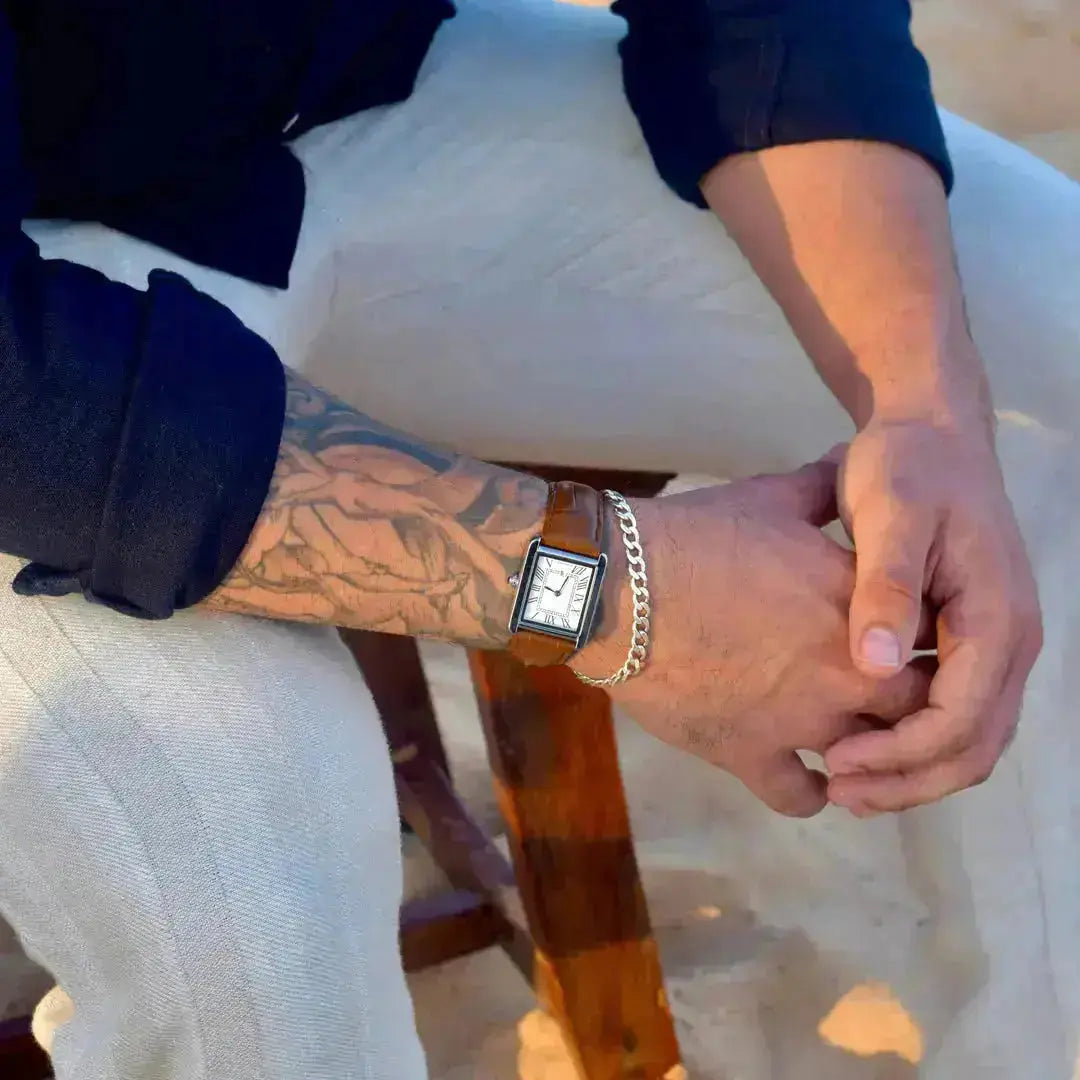 Relógio Masculino Quadrado Vintage Torino