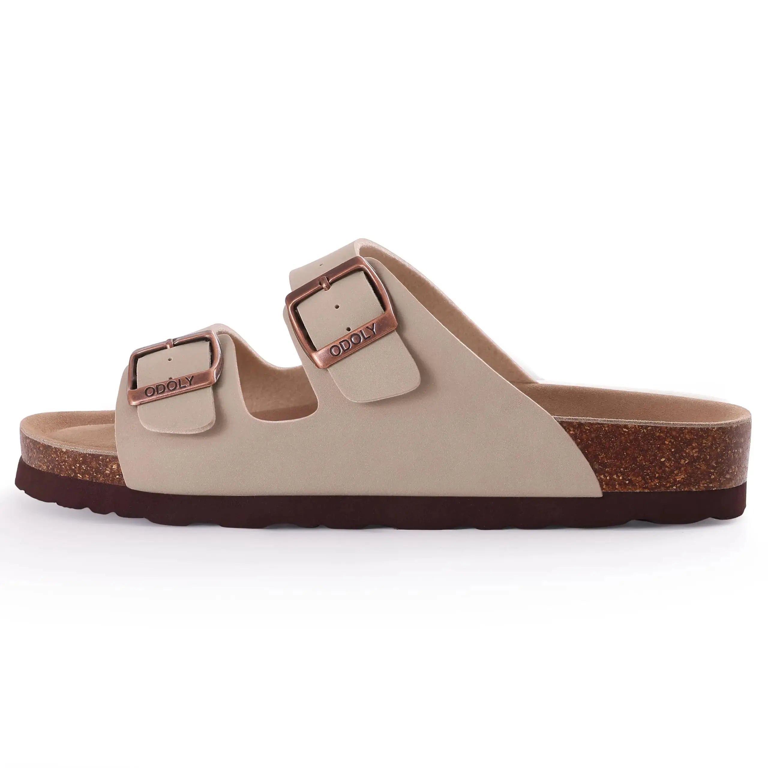 Sandália Odoly Couro - Creme Verrano