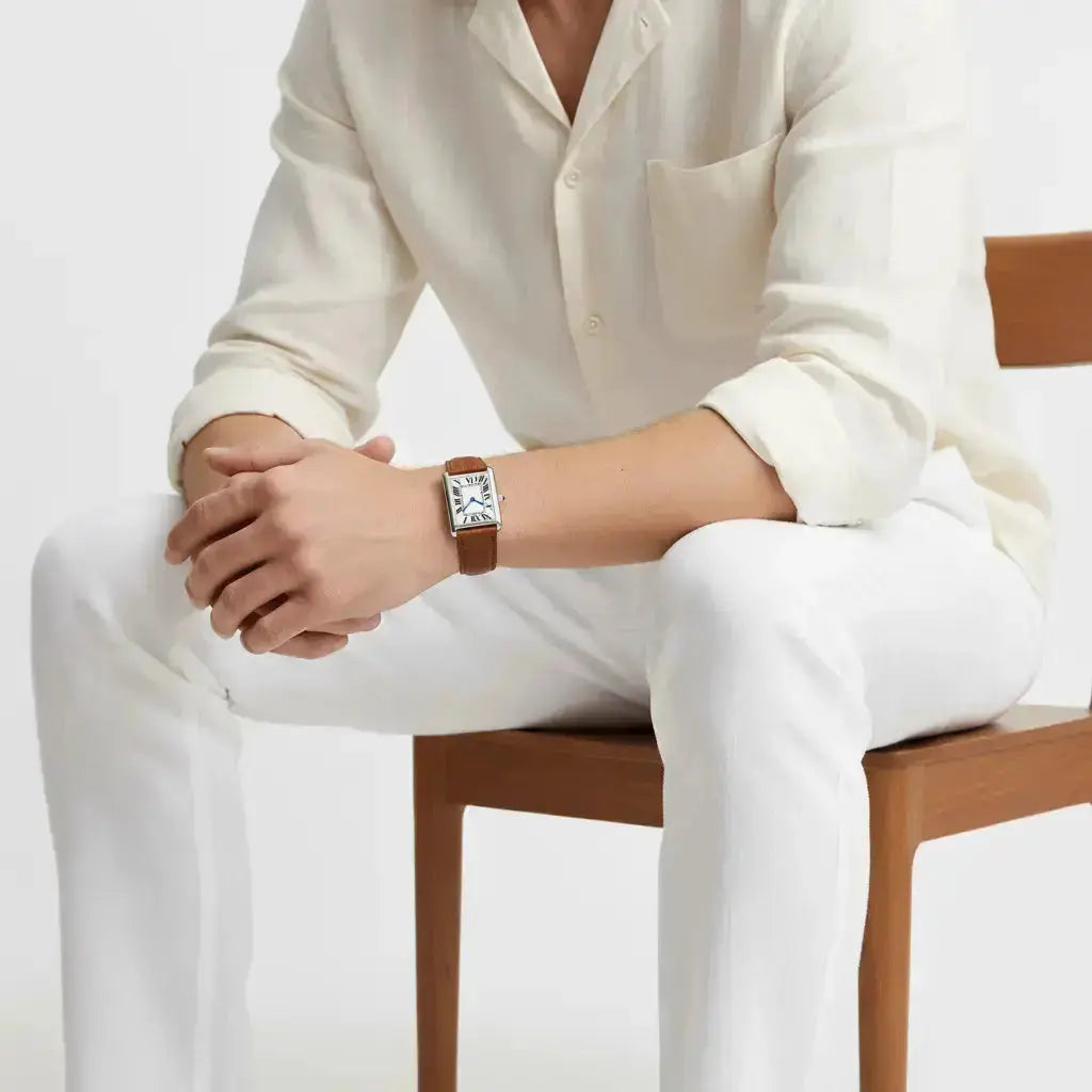 Relógio Masculino Quadrado Vintage Classic