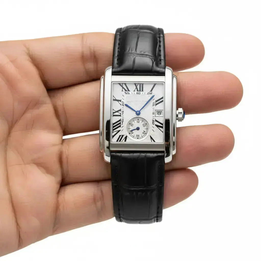  Relógio Masculino Quadrado Vintage Palazzo