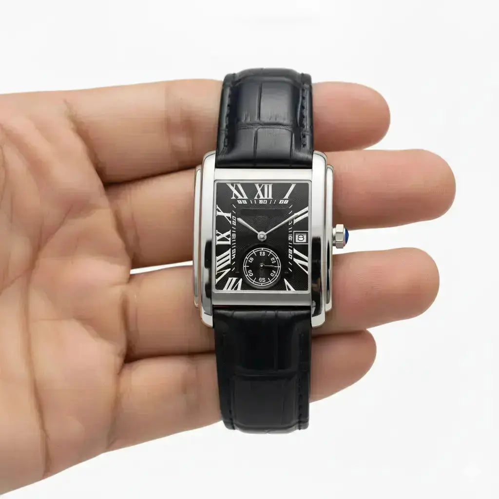  Relógio Masculino Quadrado Vintage Palazzo