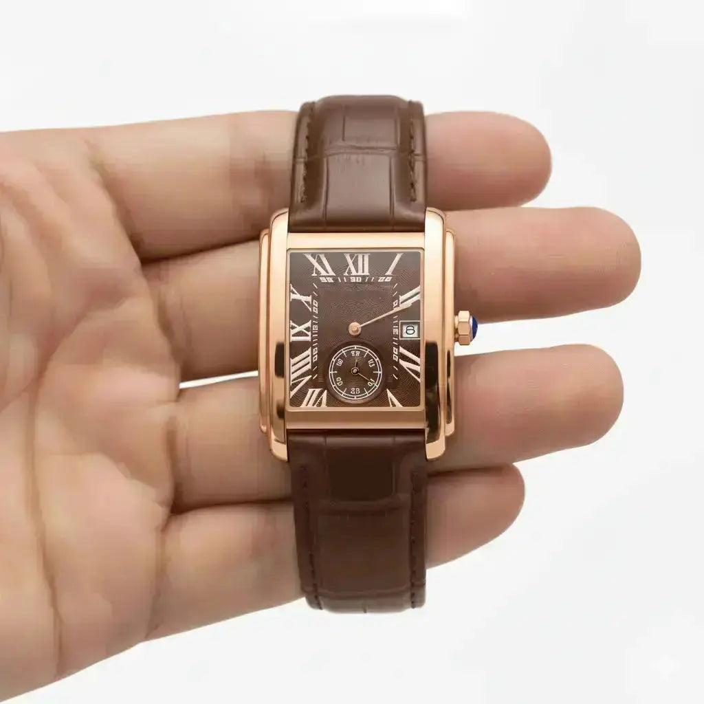  Relógio Masculino Quadrado Vintage Palazzo