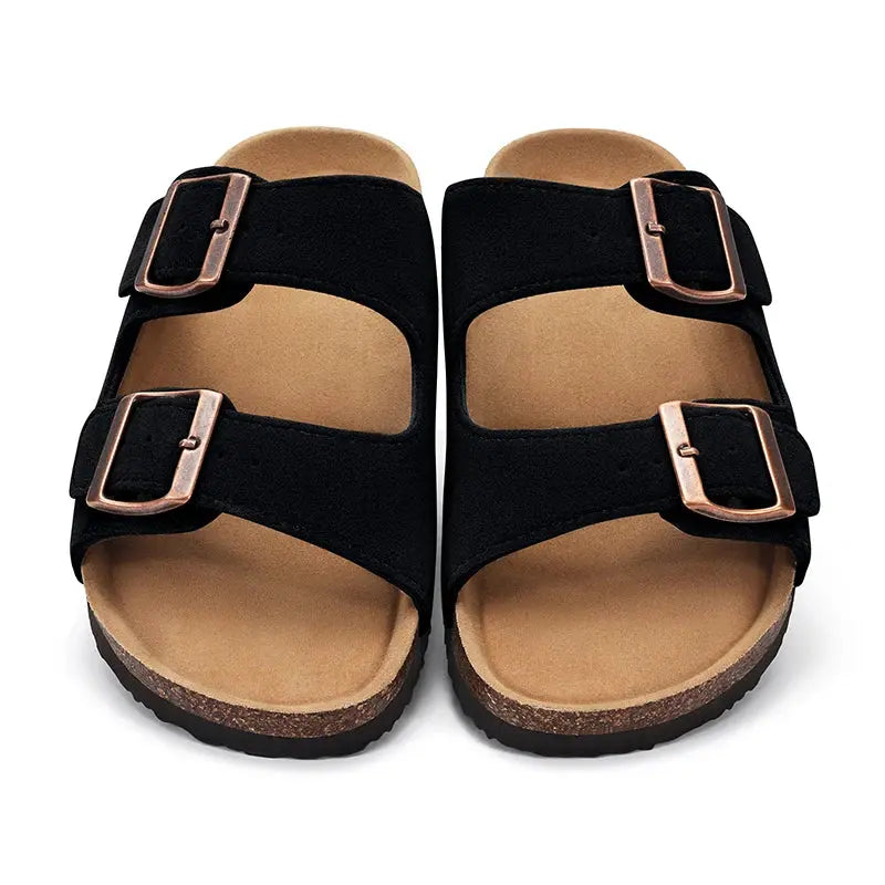 Sandália Odoly Camurça - Preto Verrano