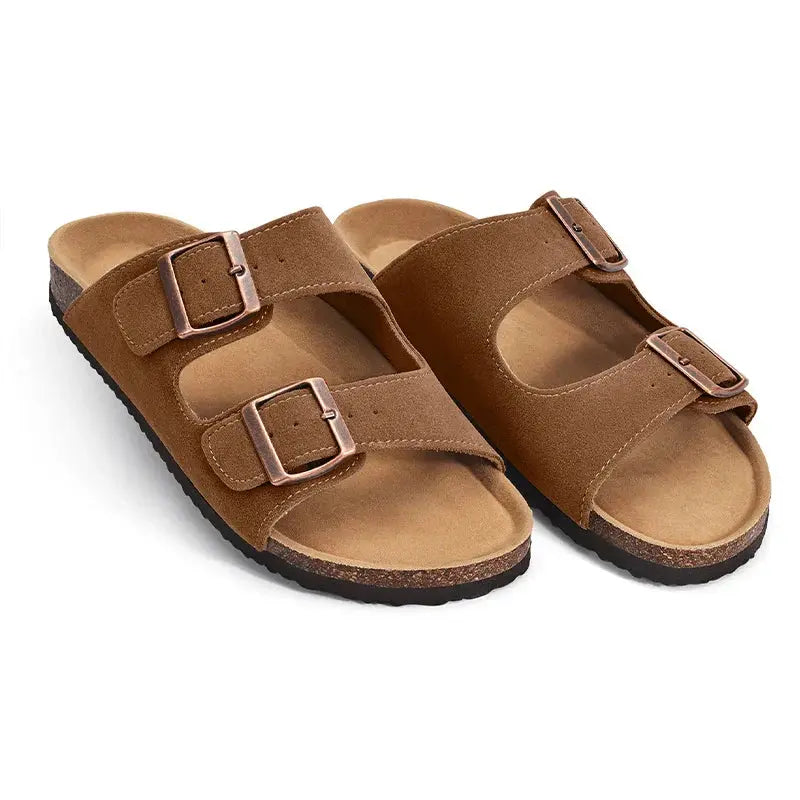 Sandália Odoly Camurça - Marrom Verrano